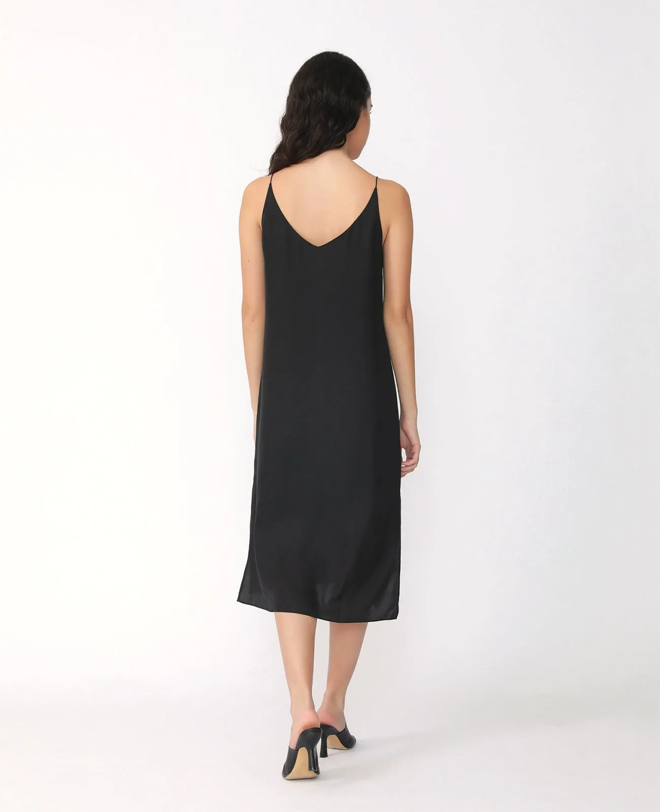 Silk Signature V Slip Dress