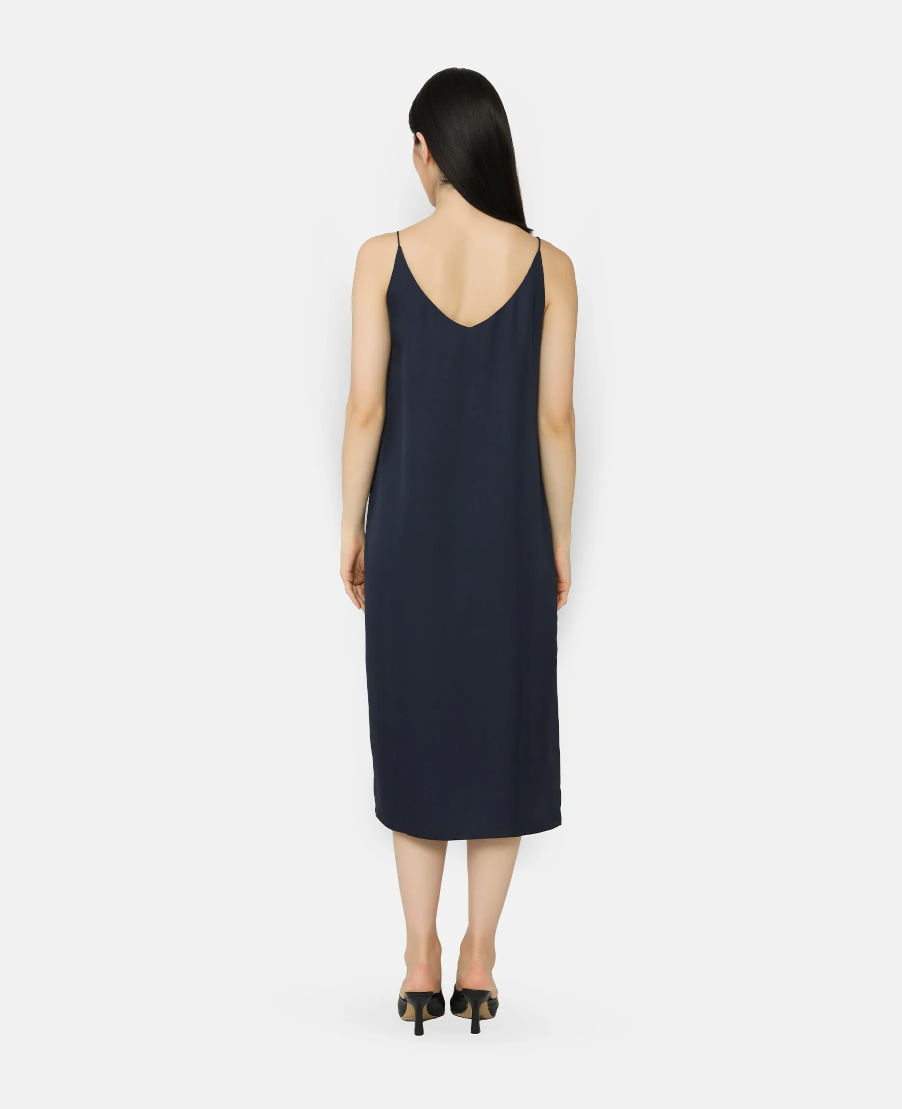 Silk Signature V Slip Dress