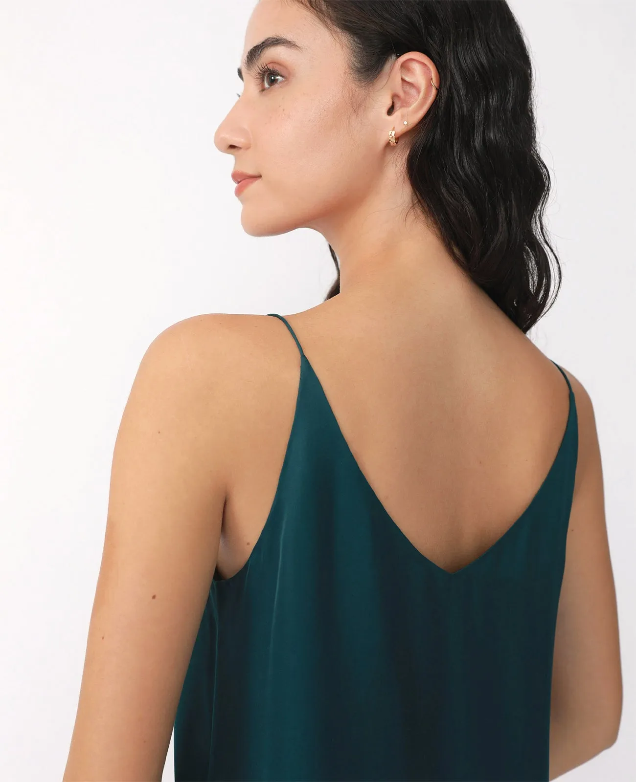 Silk Signature V Slip Dress