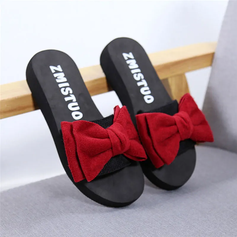 Slippers Women Summer Bow Summer Sandals Slipper Indoor