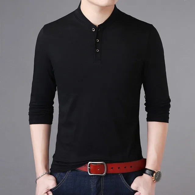 Solid Color Street Style Cotton Long Sleeve Shirt