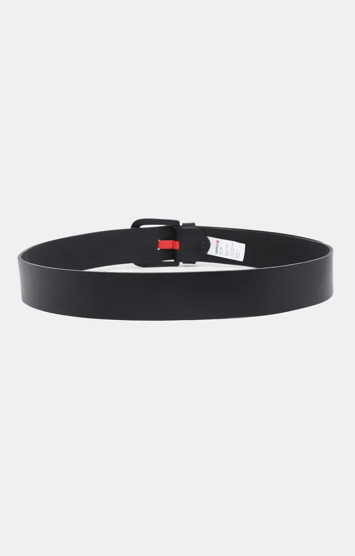 Spykar Men Leather Black Belt