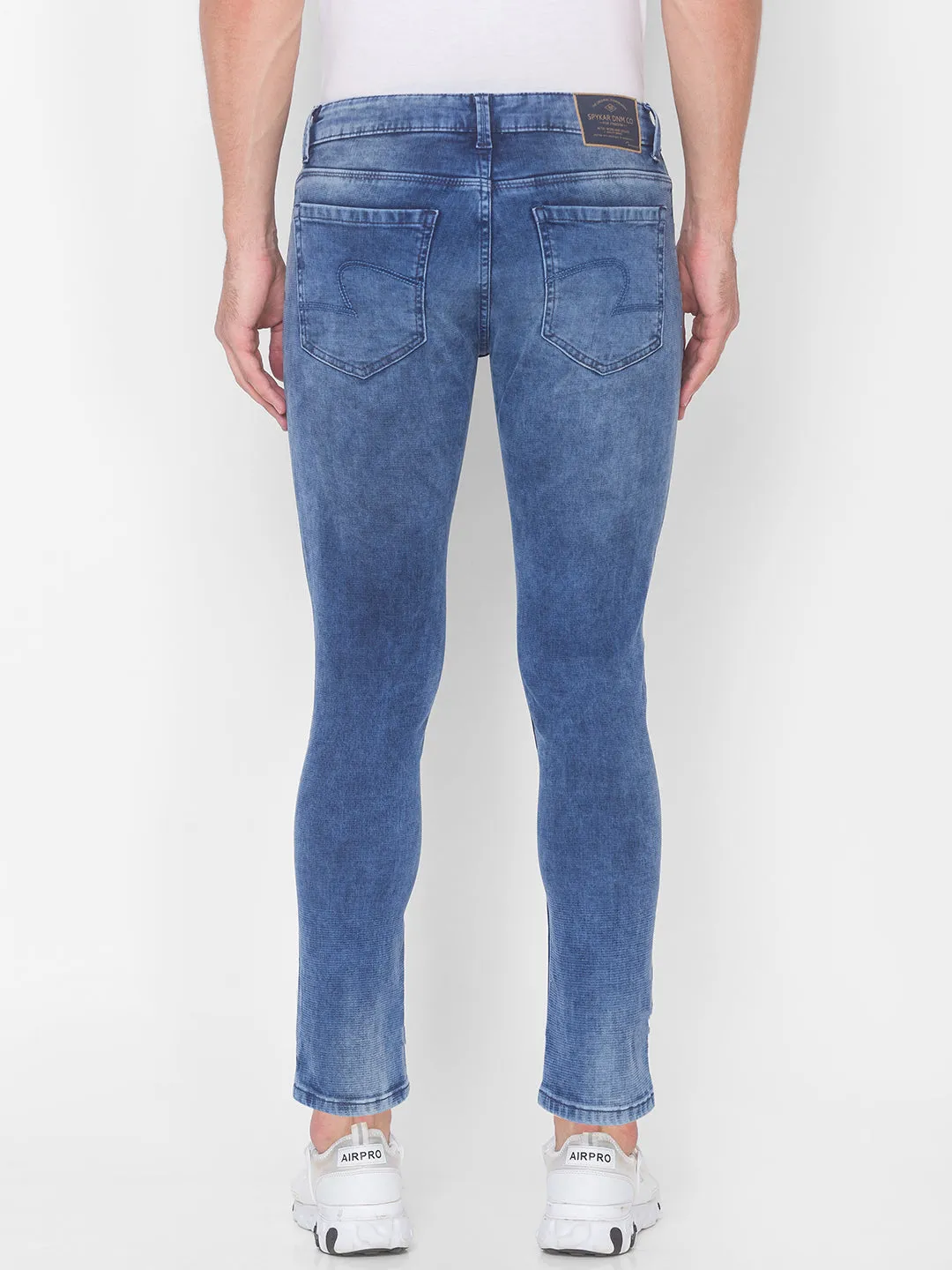 Spykar Men Mid Blue Cotton Jeans (Kano)