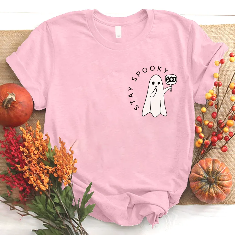 Stay Spooky Shirt, Minimal Halloween Shirt, Ghost Shirt, Halloween T - Shirt