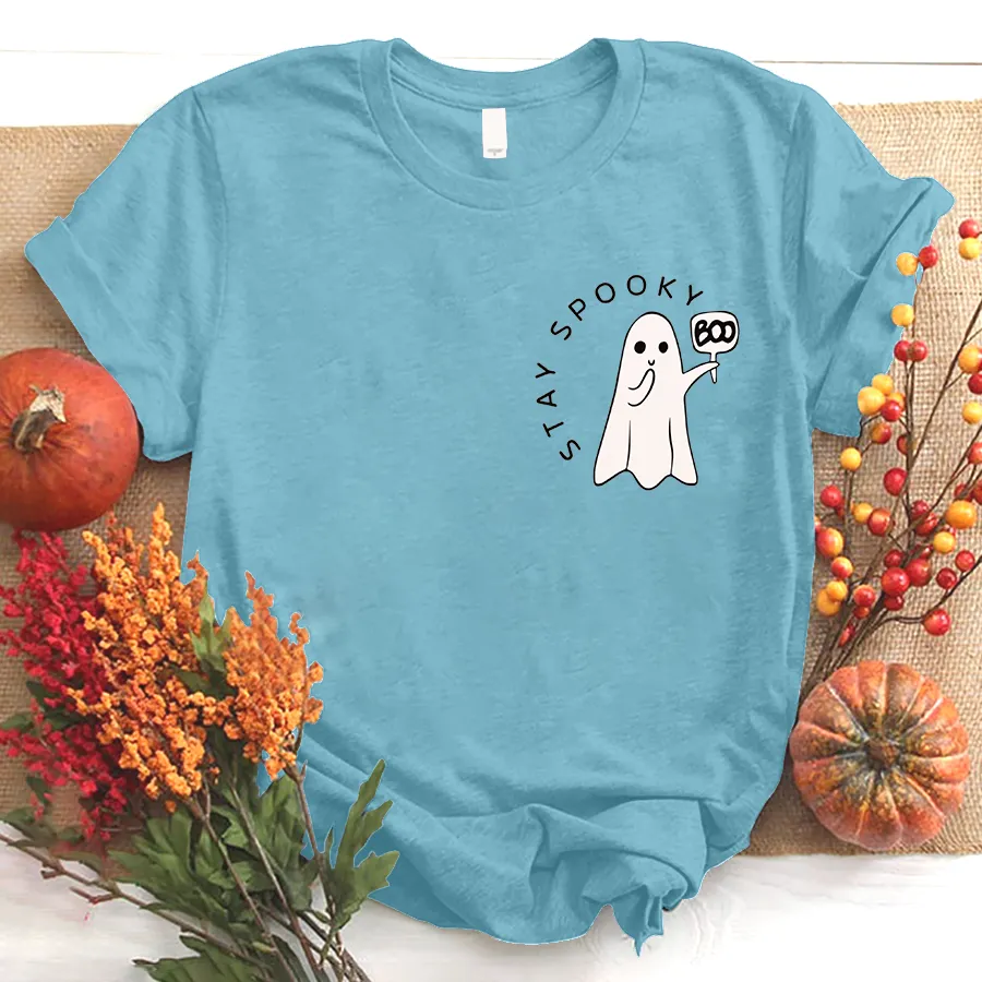 Stay Spooky Shirt, Minimal Halloween Shirt, Ghost Shirt, Halloween T - Shirt