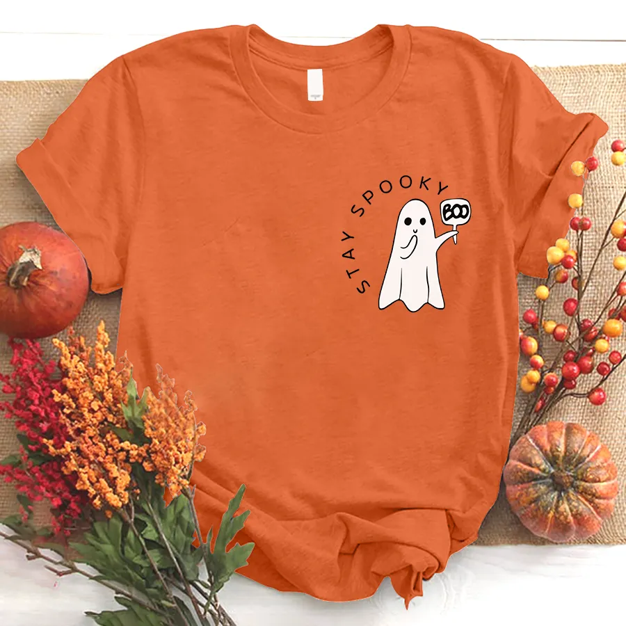 Stay Spooky Shirt, Minimal Halloween Shirt, Ghost Shirt, Halloween T - Shirt