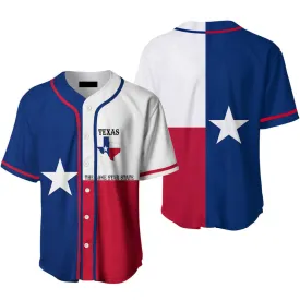 Texas Flag Baseball Jersey, Idea Gift for Men & Women