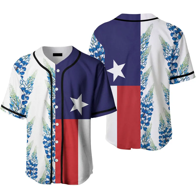 Texas Flag Baseball Jersey, Idea Gift for Men & Women