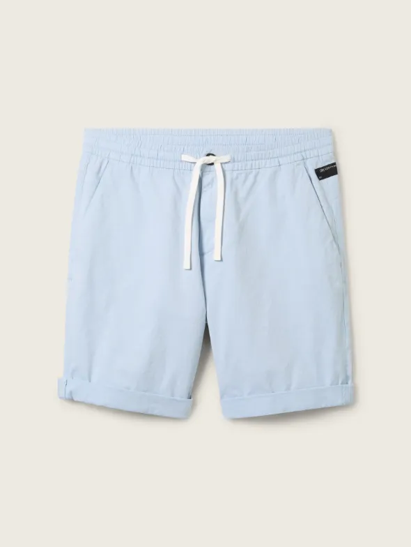 Tom Tailor Light Blue Cotton Short