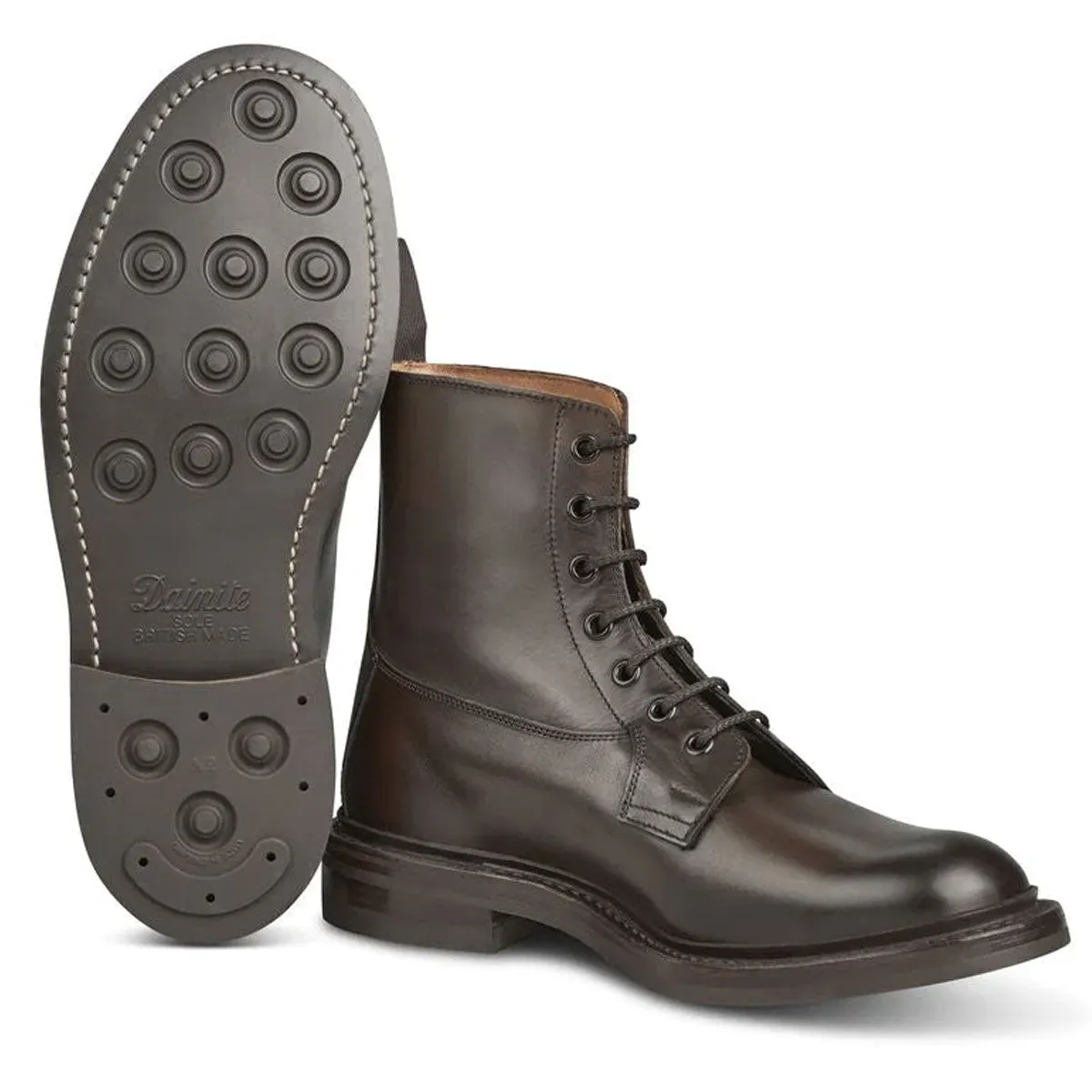 TRICKER'S Burford Boots - Mens Dainite or Leather Sole - Espresso