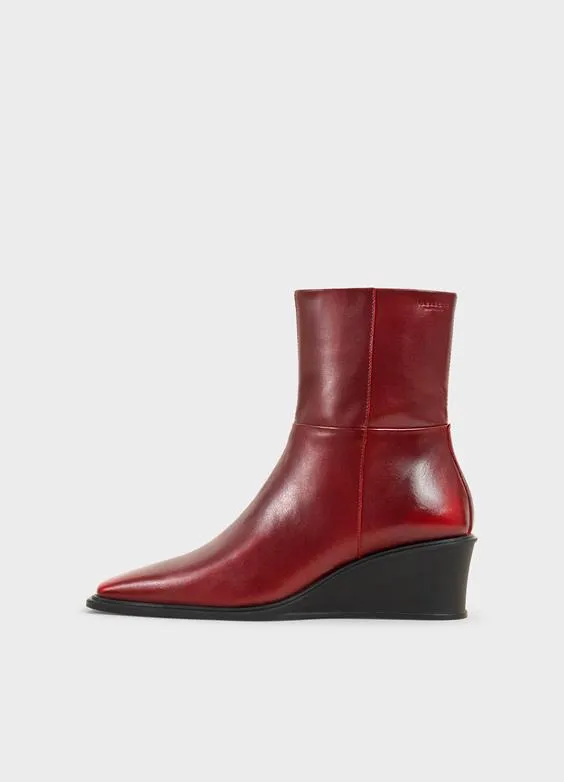 Red Aino Wedge Bootie by Vagabond