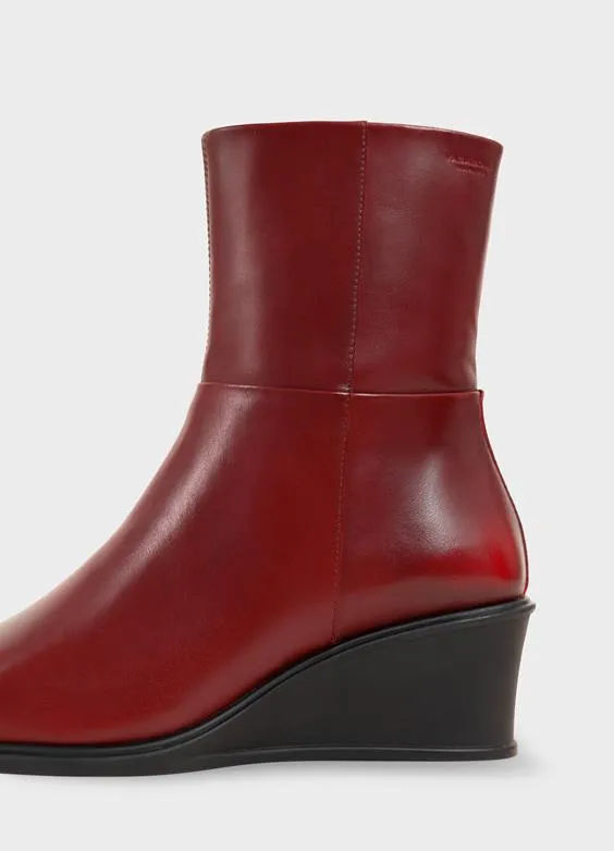 Red Aino Wedge Bootie by Vagabond