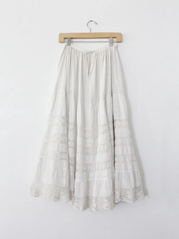 Victorian lace petticoat skirt