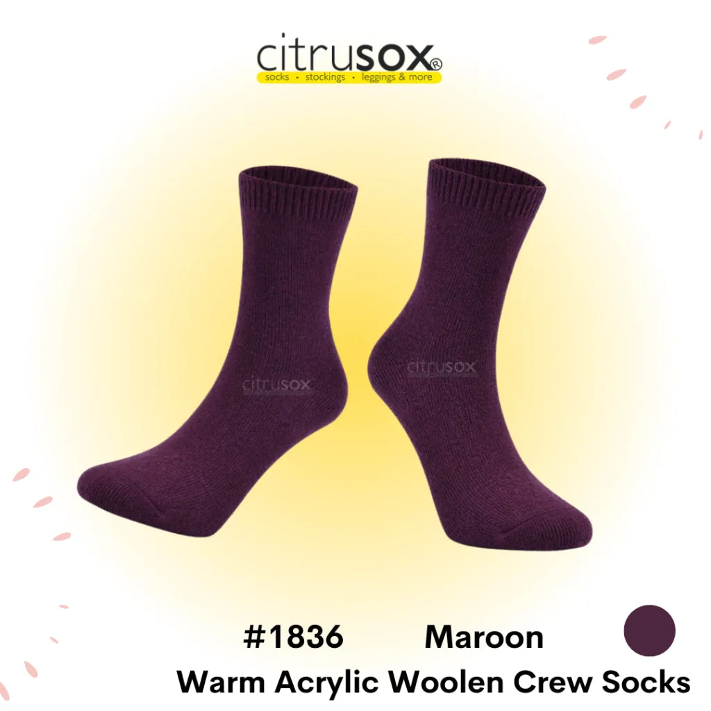 Warm Crew Acrylic Wool Socks