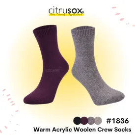 Warm Crew Acrylic Wool Socks