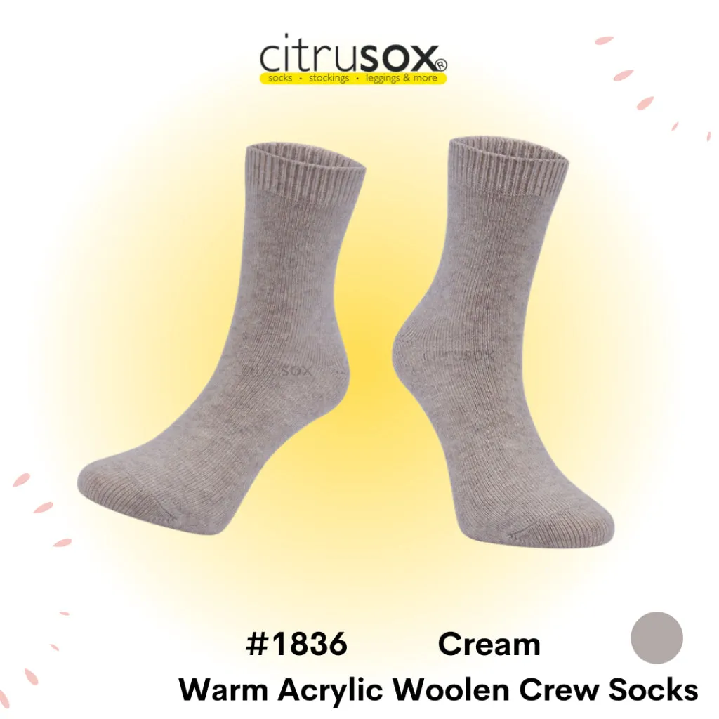 Warm Crew Acrylic Wool Socks