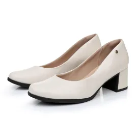 White Croco Pumps for Women (654.007)