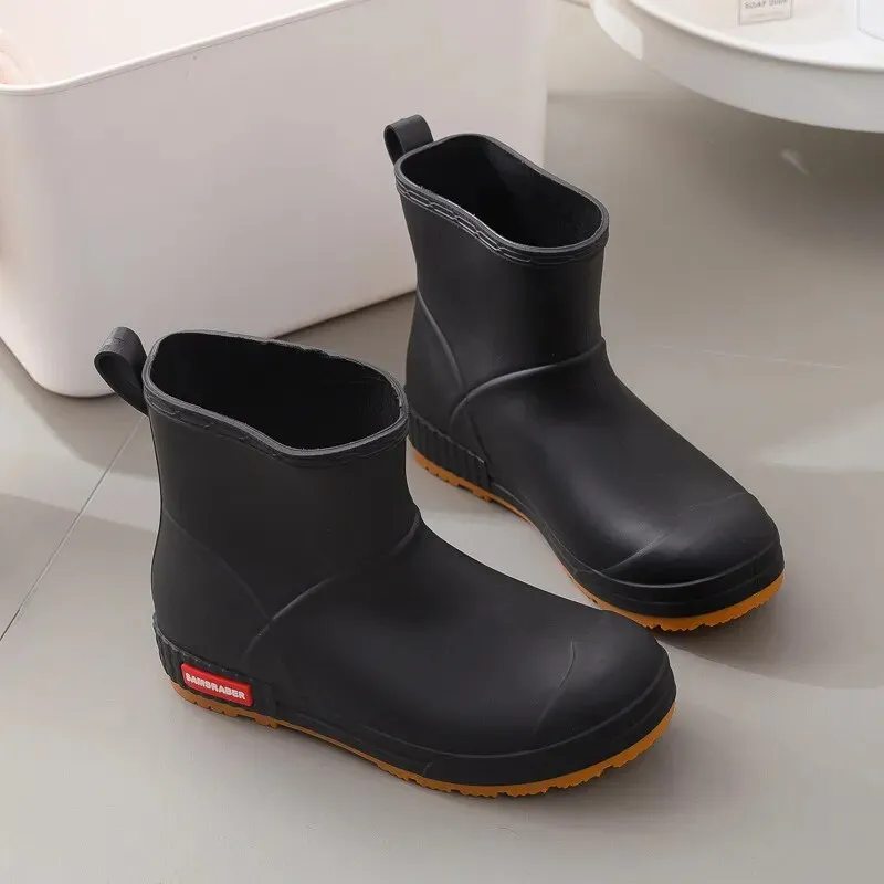 Women Rubber Water Boots Rain Boots Spring Outdoor Fashion Casual Rain Shoes - WRB50136