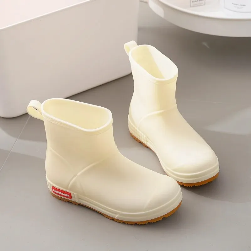 Women Rubber Water Boots Rain Boots Spring Outdoor Fashion Casual Rain Shoes - WRB50136