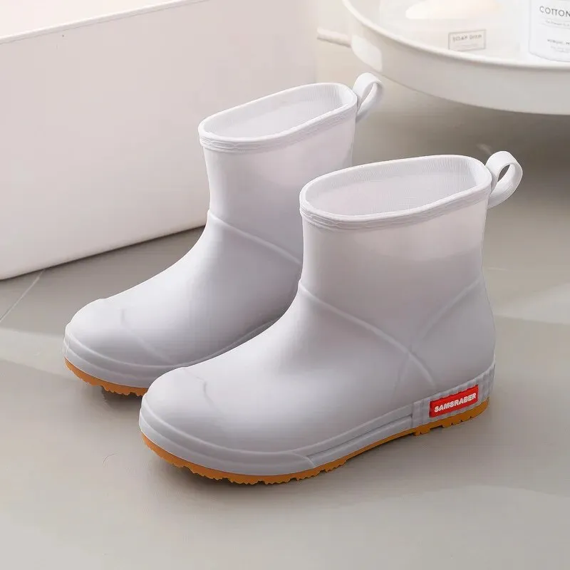 Women Rubber Water Boots Rain Boots Spring Outdoor Fashion Casual Rain Shoes - WRB50136