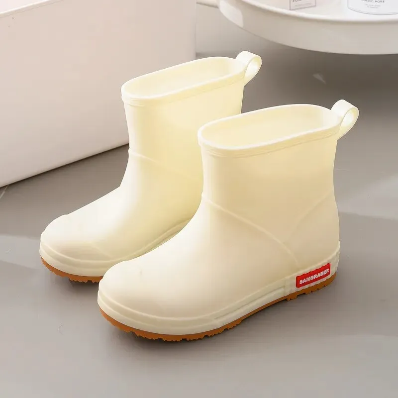 Women Rubber Water Boots Rain Boots Spring Outdoor Fashion Casual Rain Shoes - WRB50136