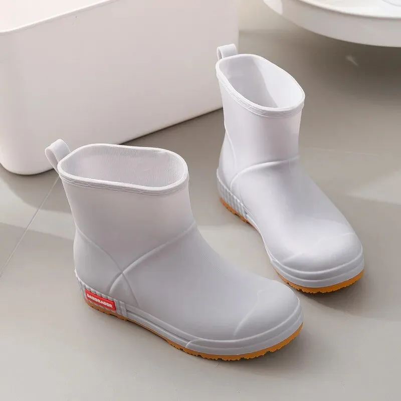 Women Rubber Water Boots Rain Boots Spring Outdoor Fashion Casual Rain Shoes - WRB50136