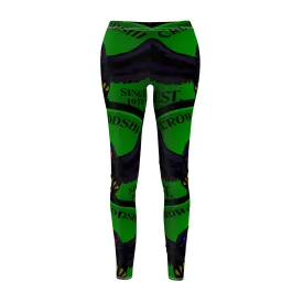 Women's Crowgodshi First Generation #2 Limited Edition Leggings, GREEN LOGO