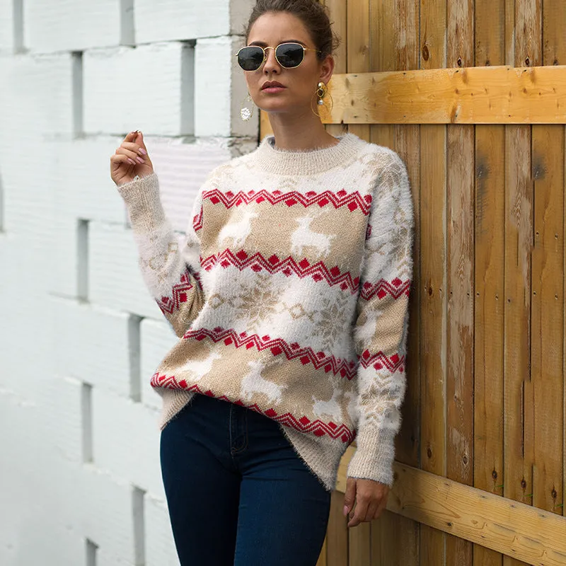 Women's Reindeer Jumper Sweater