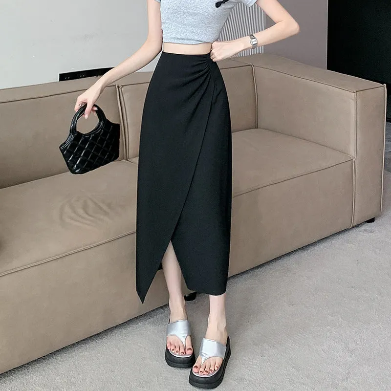 Women's Slim Fit High Waist Suit Skirt