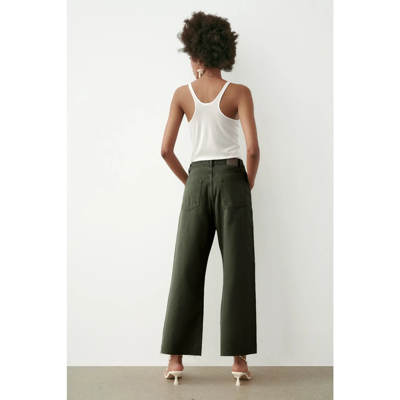 ZR Green Wide Leg Jeans